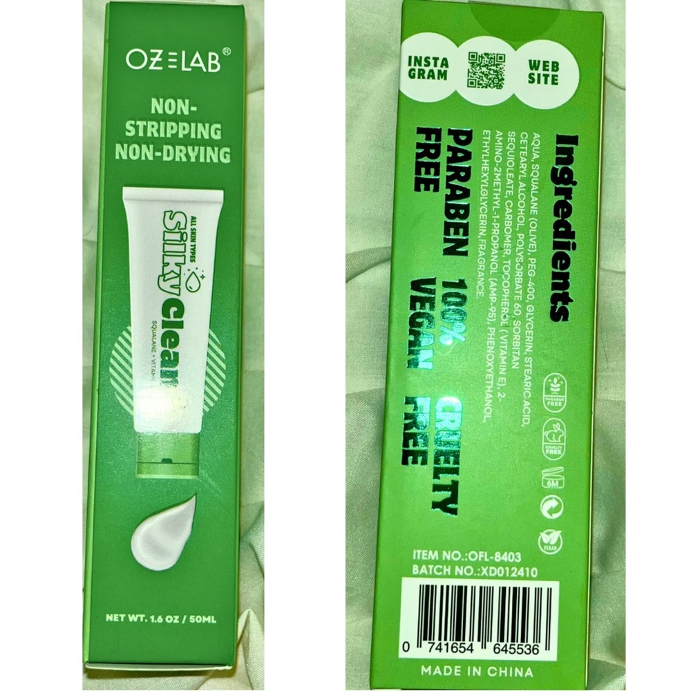 OZE Lab Silky Clean Makeup Dissolving Lotion – 50ml
New in box.